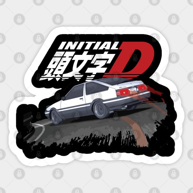 Initial sales d sticker